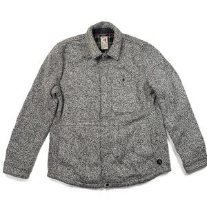 Relwen Bonded Rag Wool CPO Snap Jacket Mens 2XL Marled Gray Wool Blend Huckberry